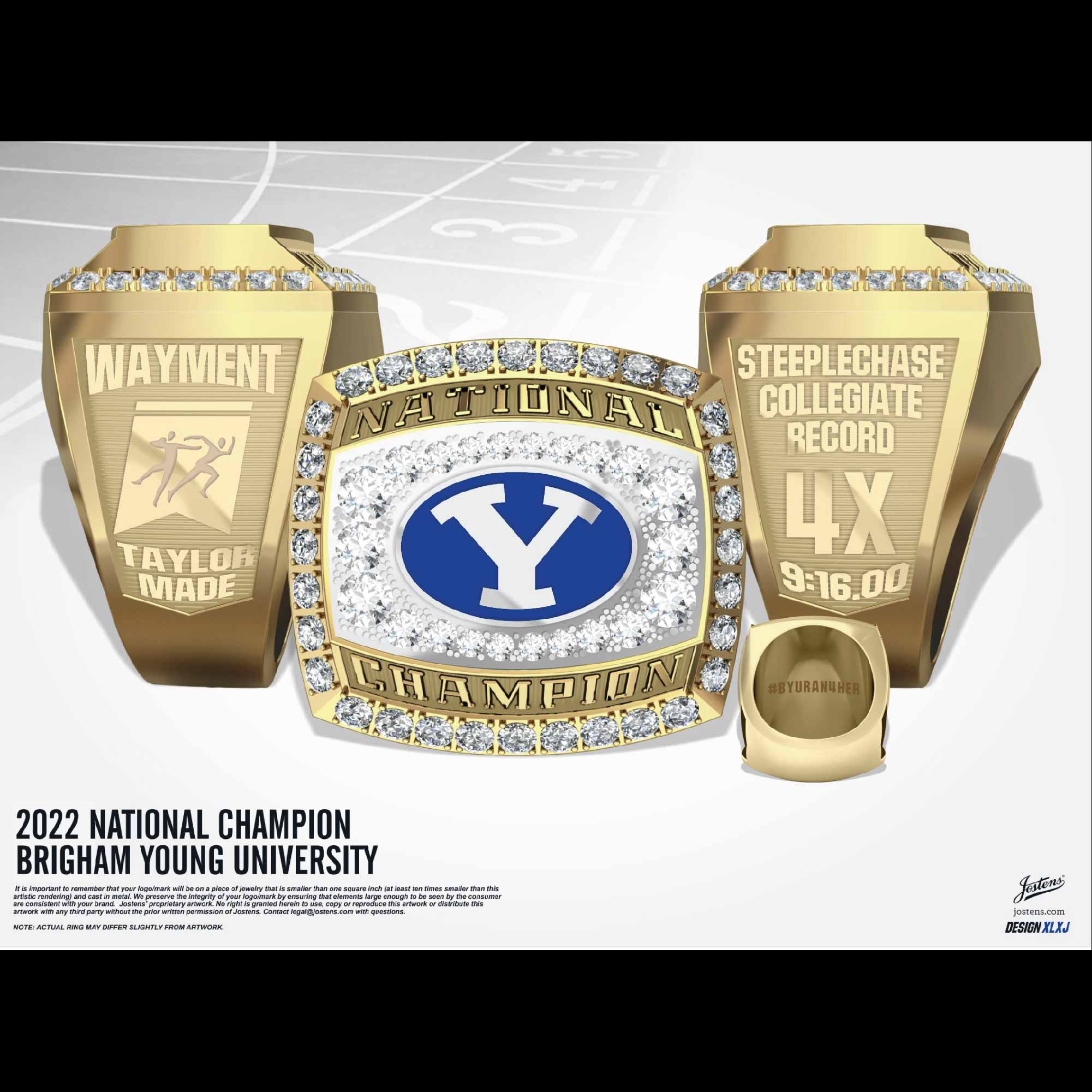 BYU Women's Track & Field 2022 National Championship Ring