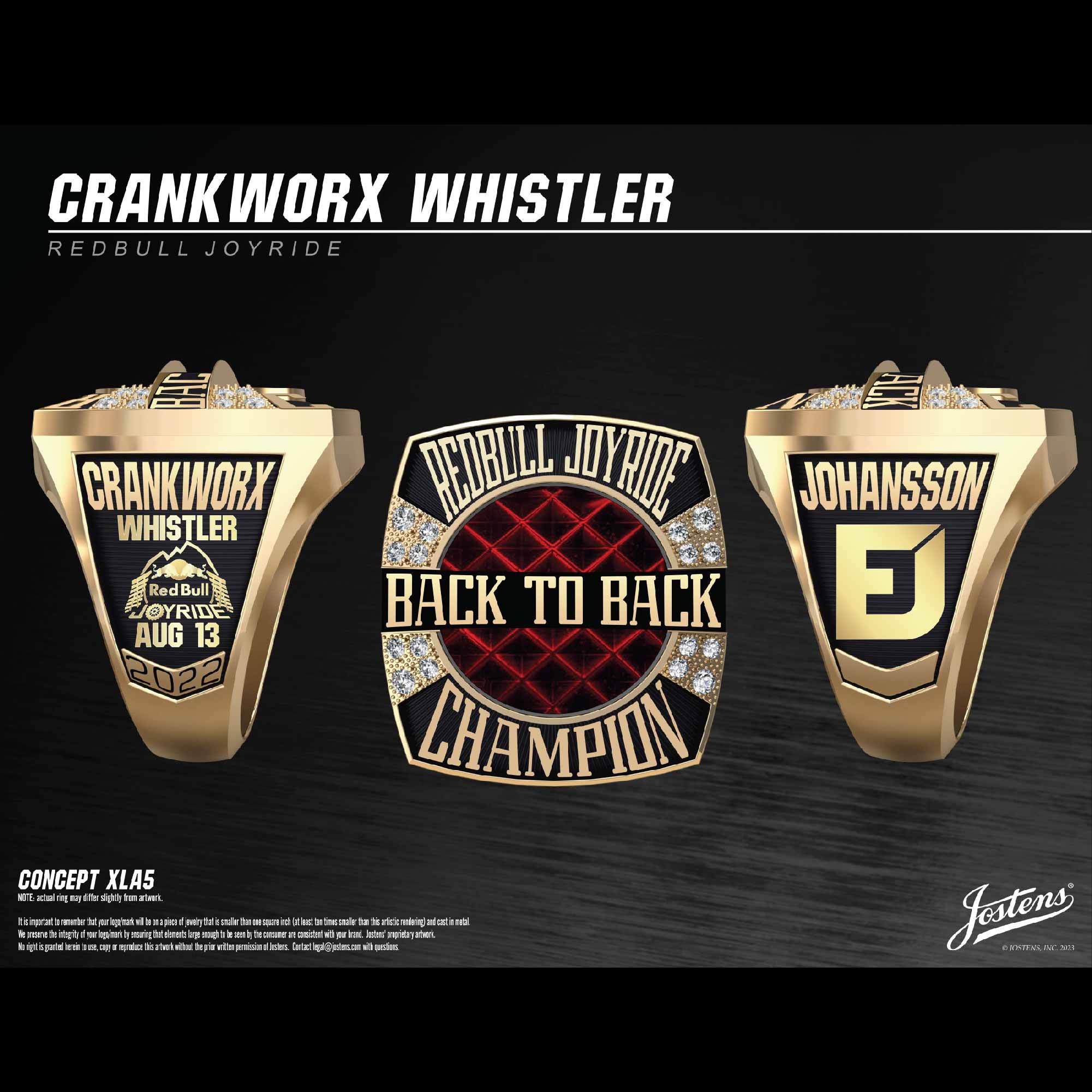 Cranxworx Whistler Mountain Biking 2022 Redbull Joyride Championship Ring