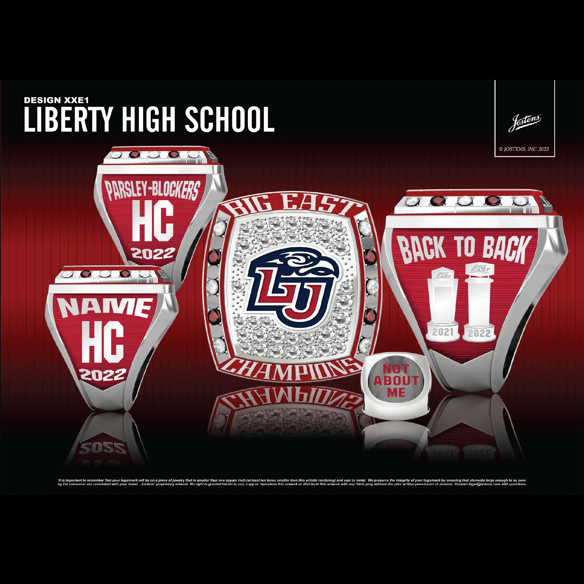 Liberty University Women's Field Hockey 2022 Big East Championship Ring