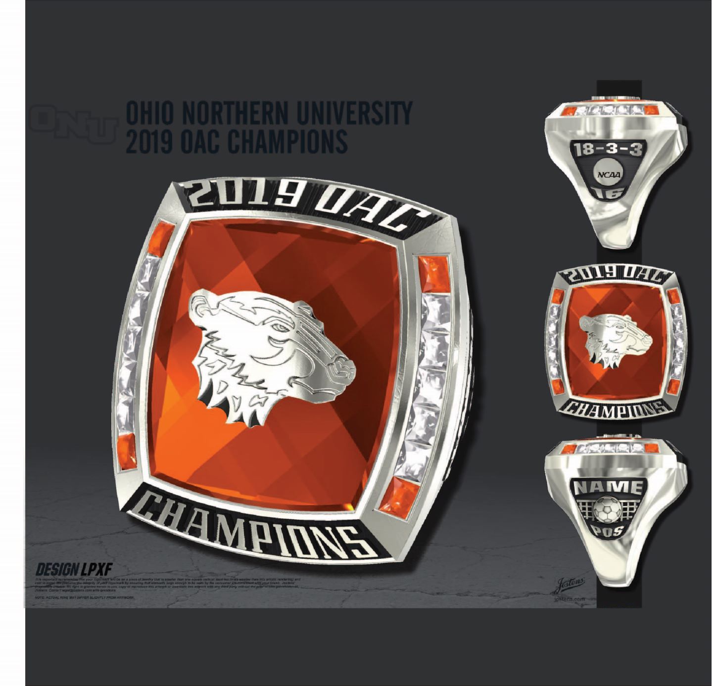 Ohio State University Women's Golf 2019 Big Ten Championship Ring