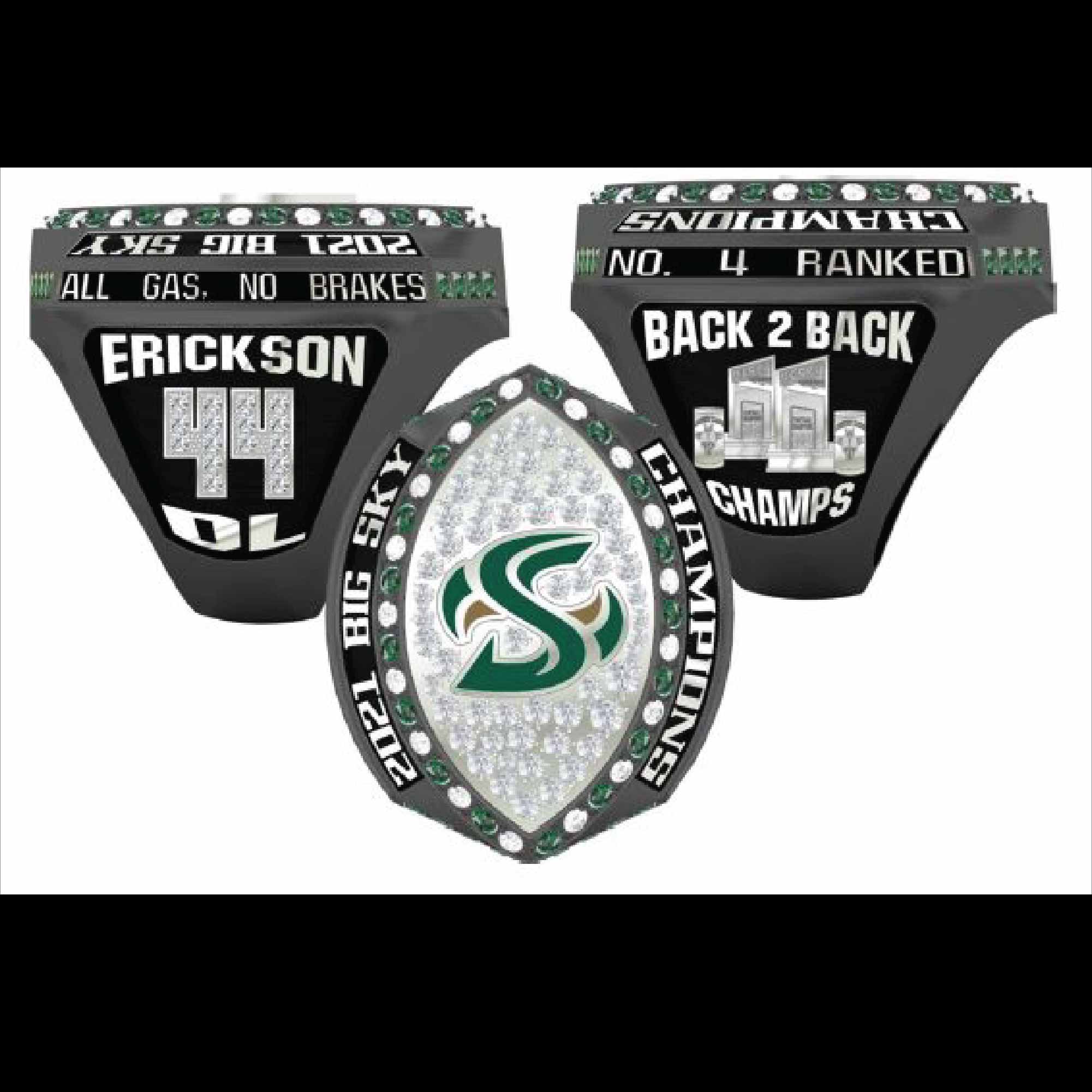 Sacramento State University Men's Football 2021 Big Sky Championship Ring