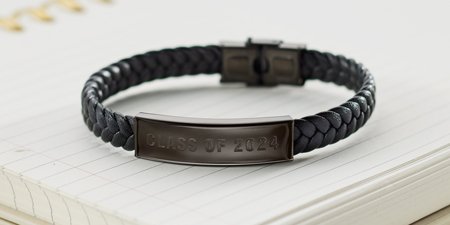 ENGRAVED LEATHER BRACELET