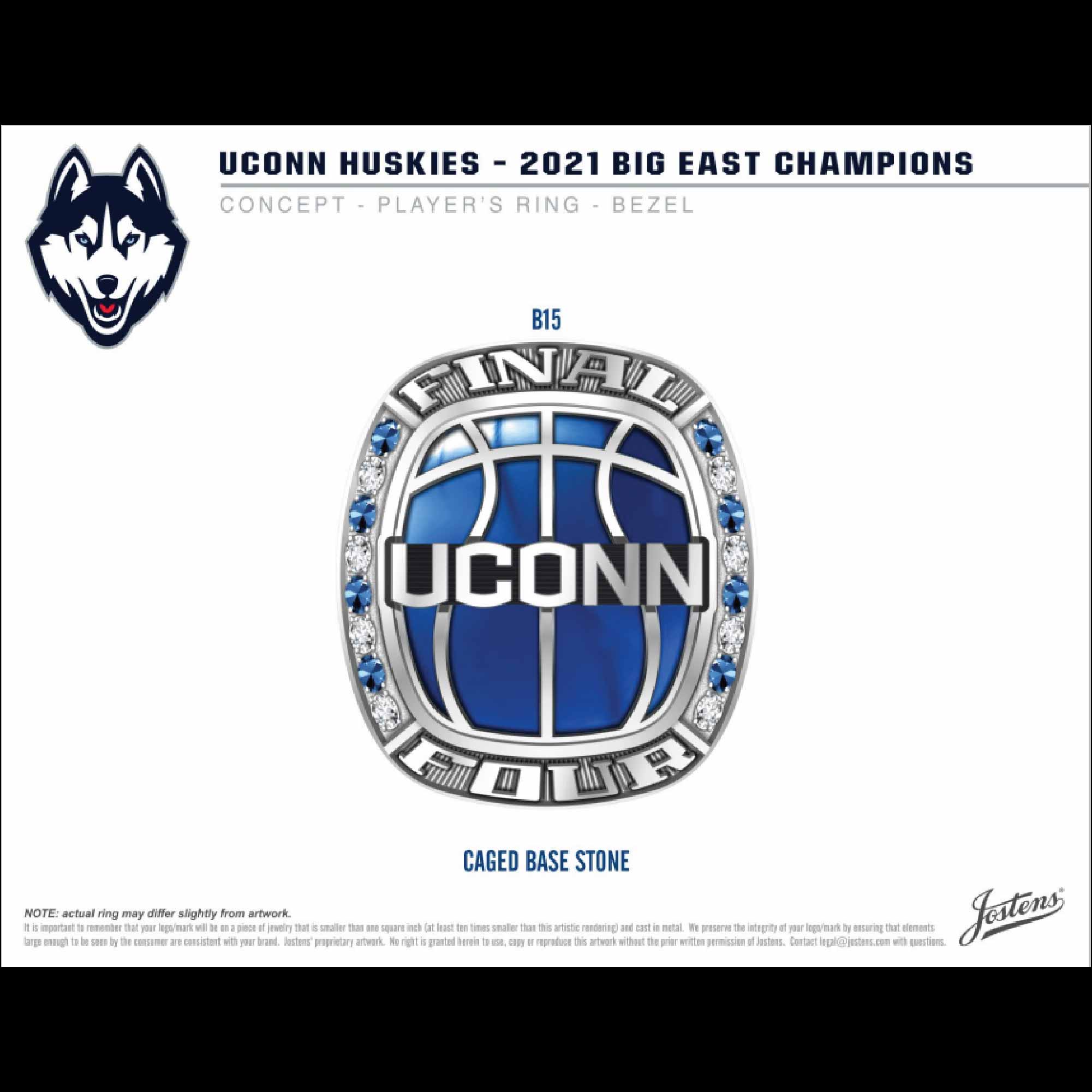 University of Connecticut Women's Basketball 2021 Big East Championship Ring