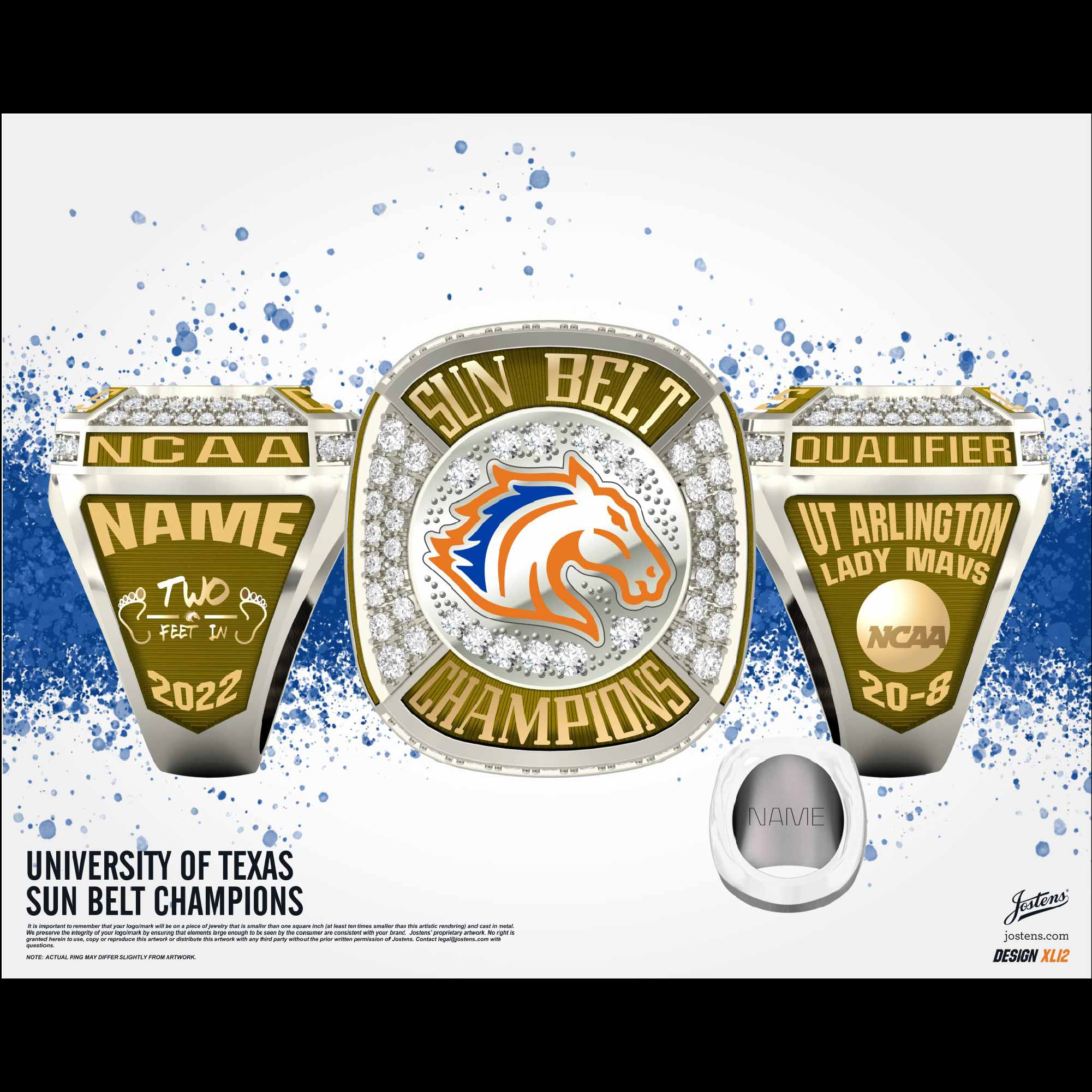 UT Arlington Women's Basketball 2022 Sun Belt Championship Ring