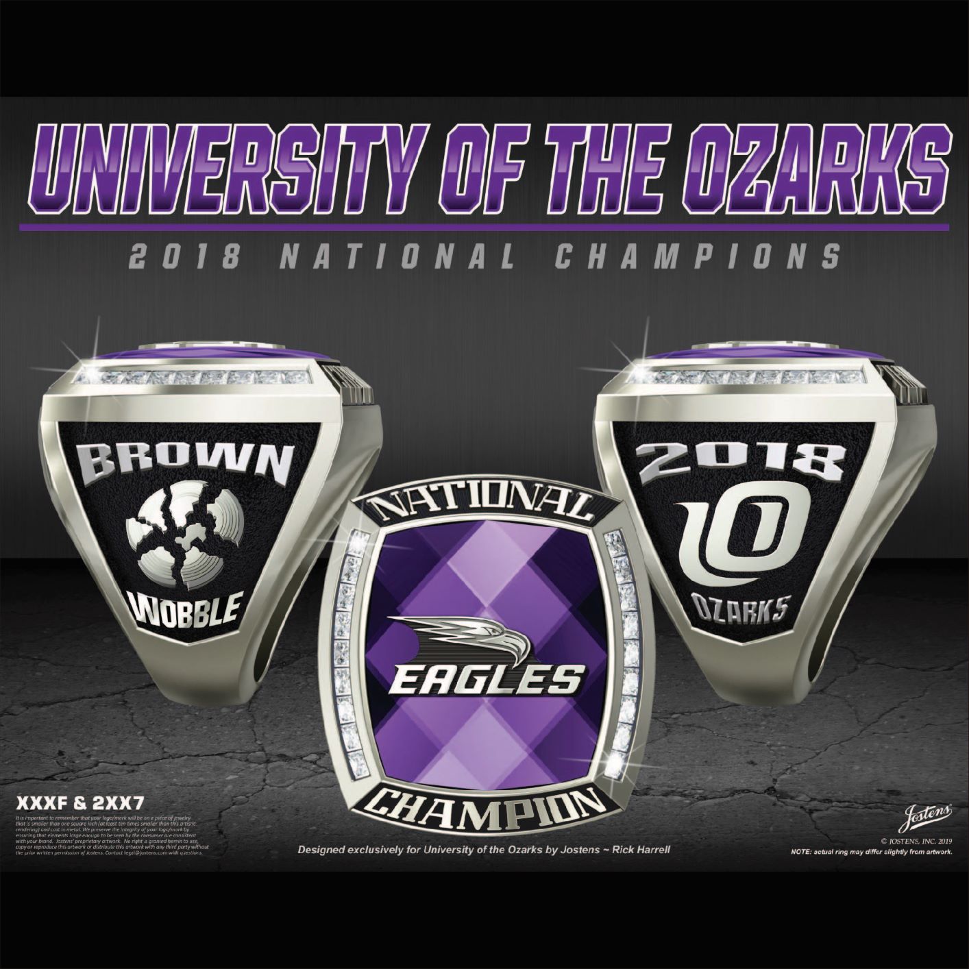 University of The Ozarks Women's Shooting 2018 National Championship Ring