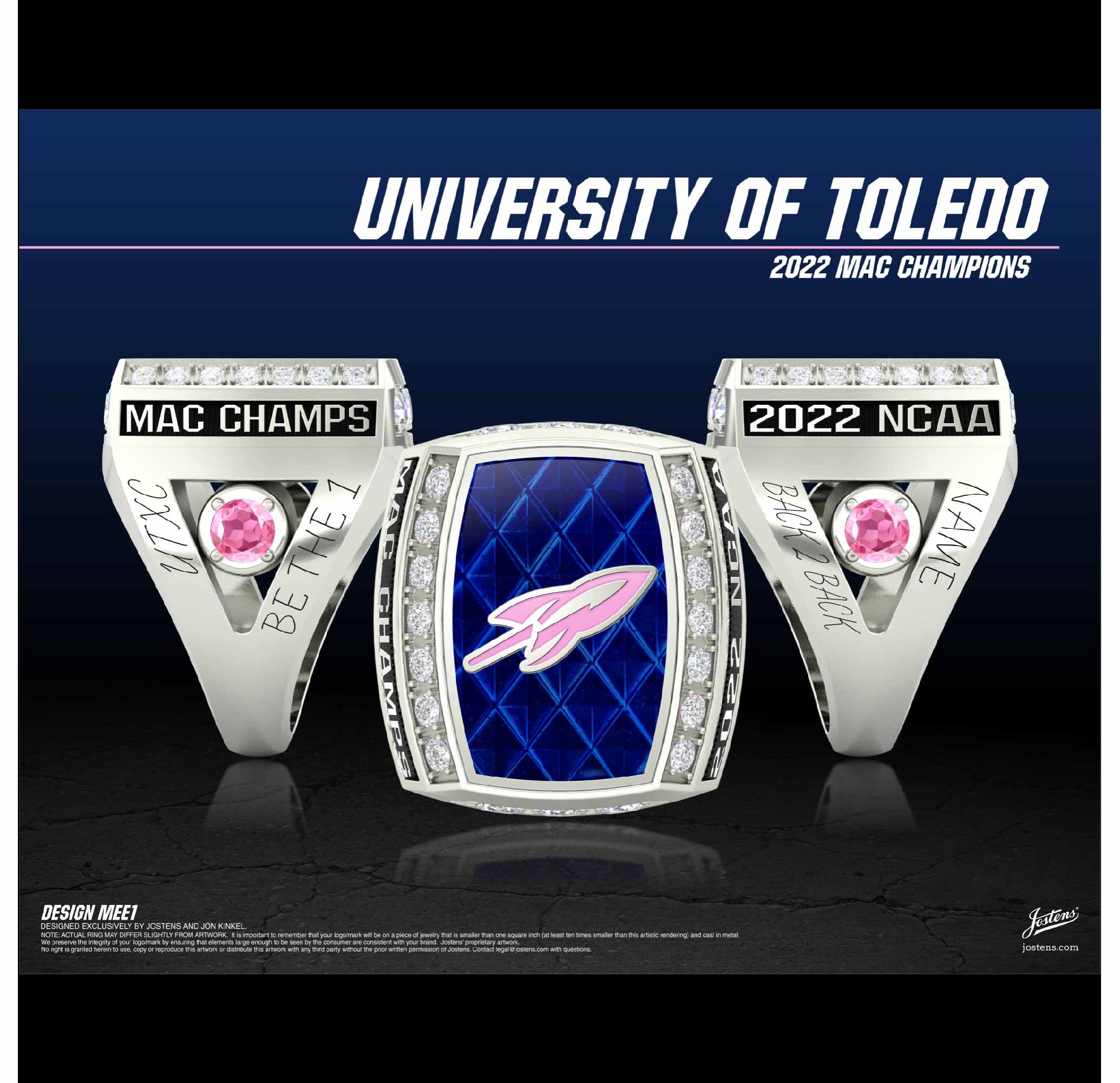 University of Toledo Women's Cross Country 2022 MAC Championship Ring