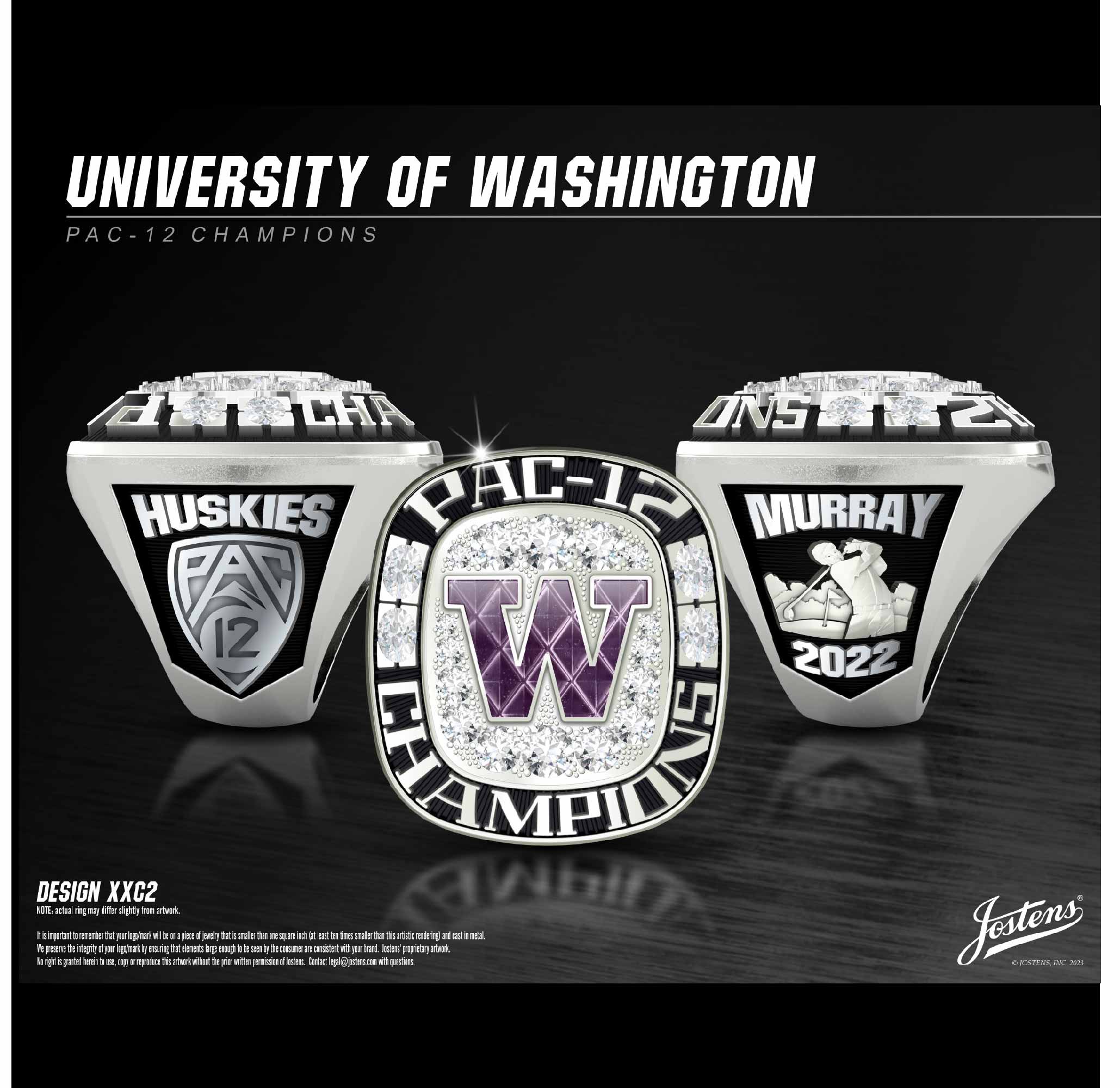 University of Washington Men's Golf 2022 Pac-12 Championship Ring